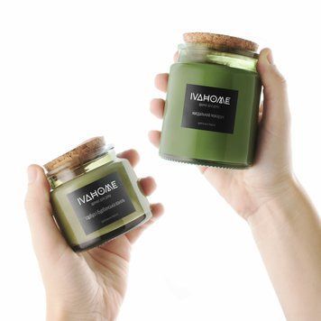 Купити Свічка хакі з корковою кришкою  | CANDLES FROM IZMAIL